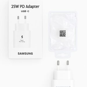 Samsung 25W USB-C PD Adapter  Super Fast Charging for Android & iPhone
