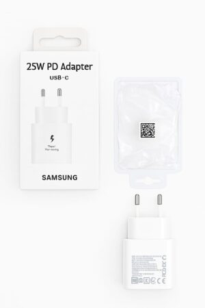 Samsung 25W USB-C PD Adapter  Super Fast Charging for Android & iPhone